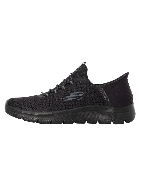 Skechers Slip-ins Summits High Range Trainers - Black/Black