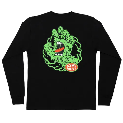 Slime Balls Skateboard Wheels Longsleeve Shirt Screamer Black