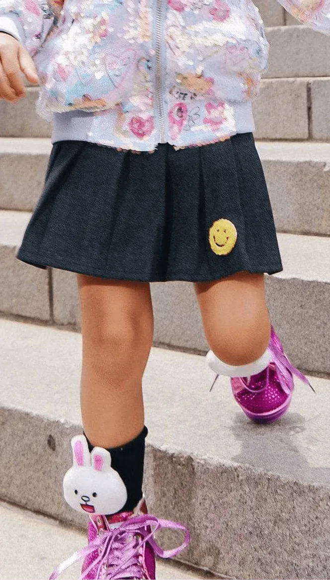 Smiley Emoji Tennis Skirt