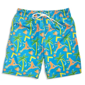 Soccer Swim Trunks - Island Breeze 