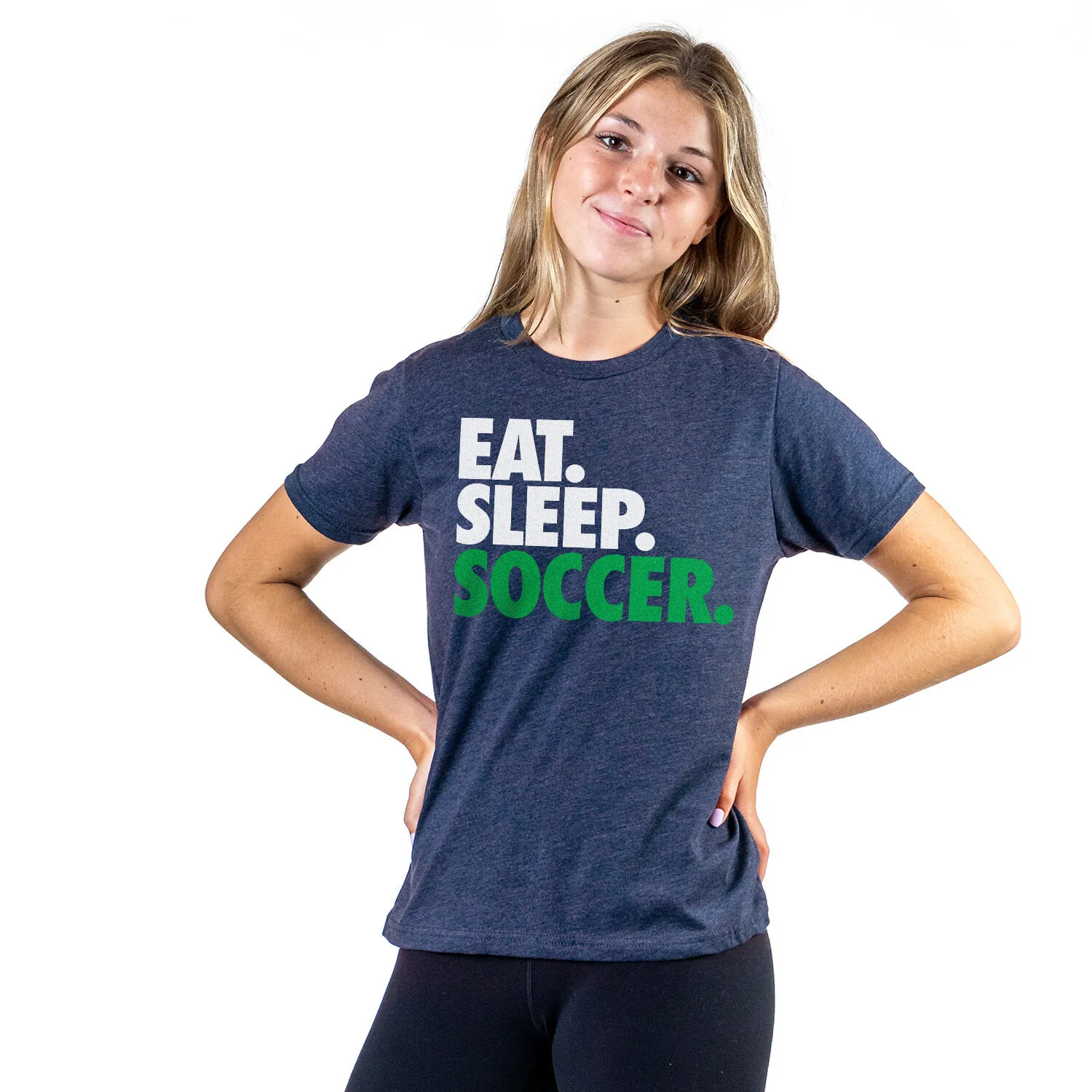 Soccer T-Shirt Short Sleeve Eat. Sleep. Soccer. 