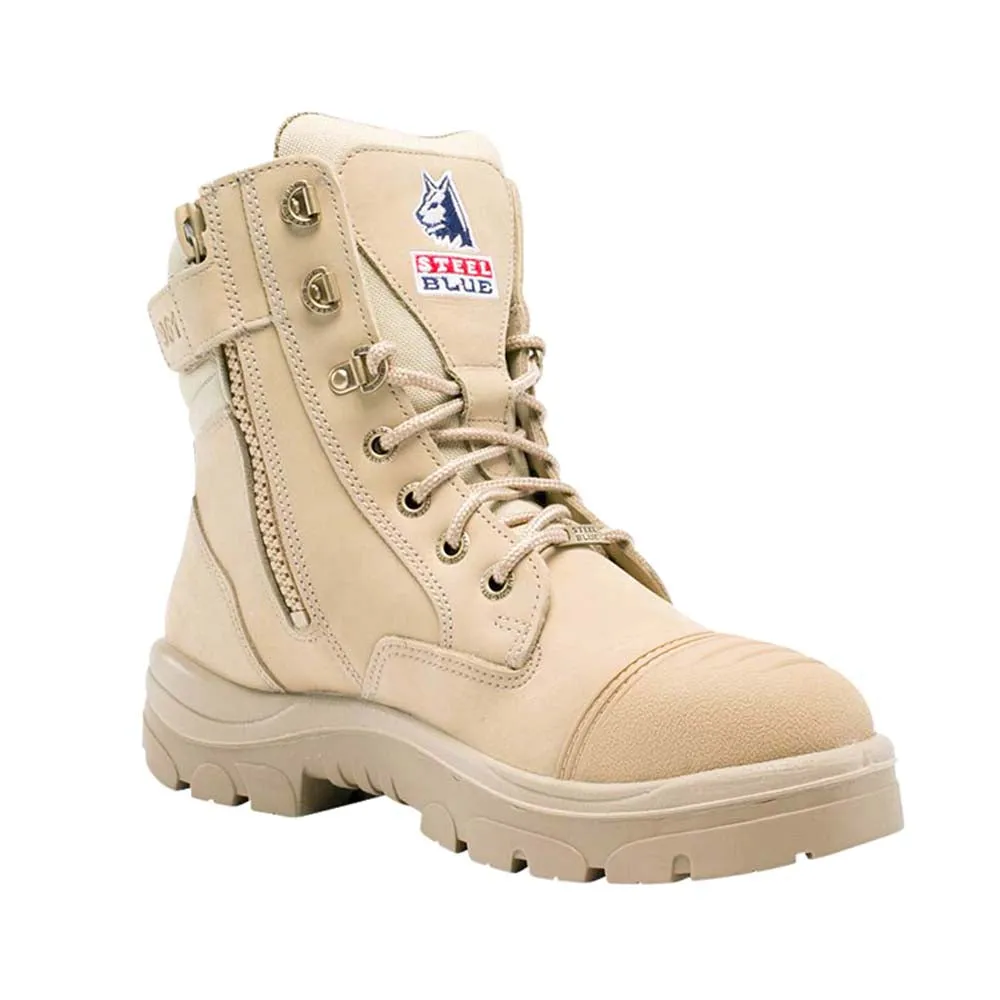 Southern Cross 6 Inch Zippered Slip Resistant Wide Steel Toe Work Boots