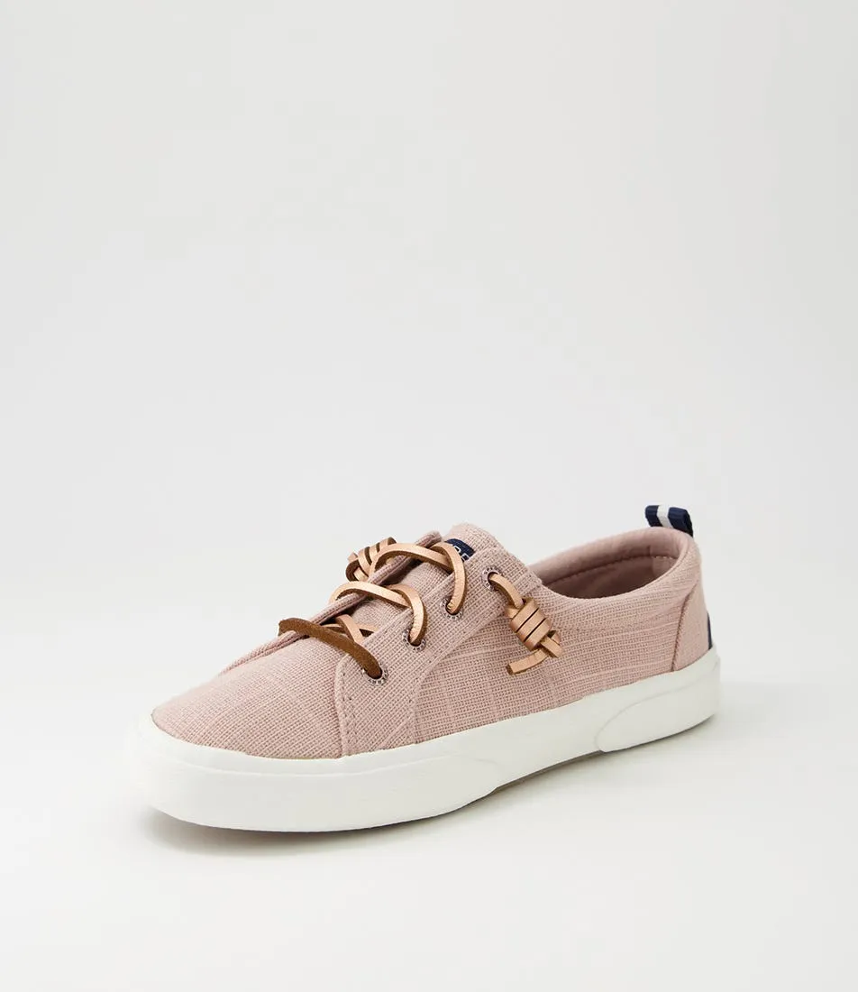 SPERRY Pier Wave Ltt Shimmer Rose Canvas Sneakers