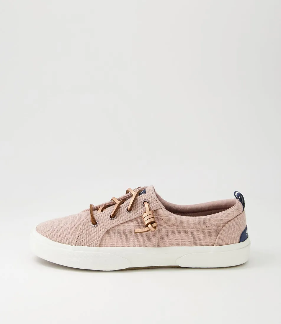 SPERRY Pier Wave Ltt Shimmer Rose Canvas Sneakers