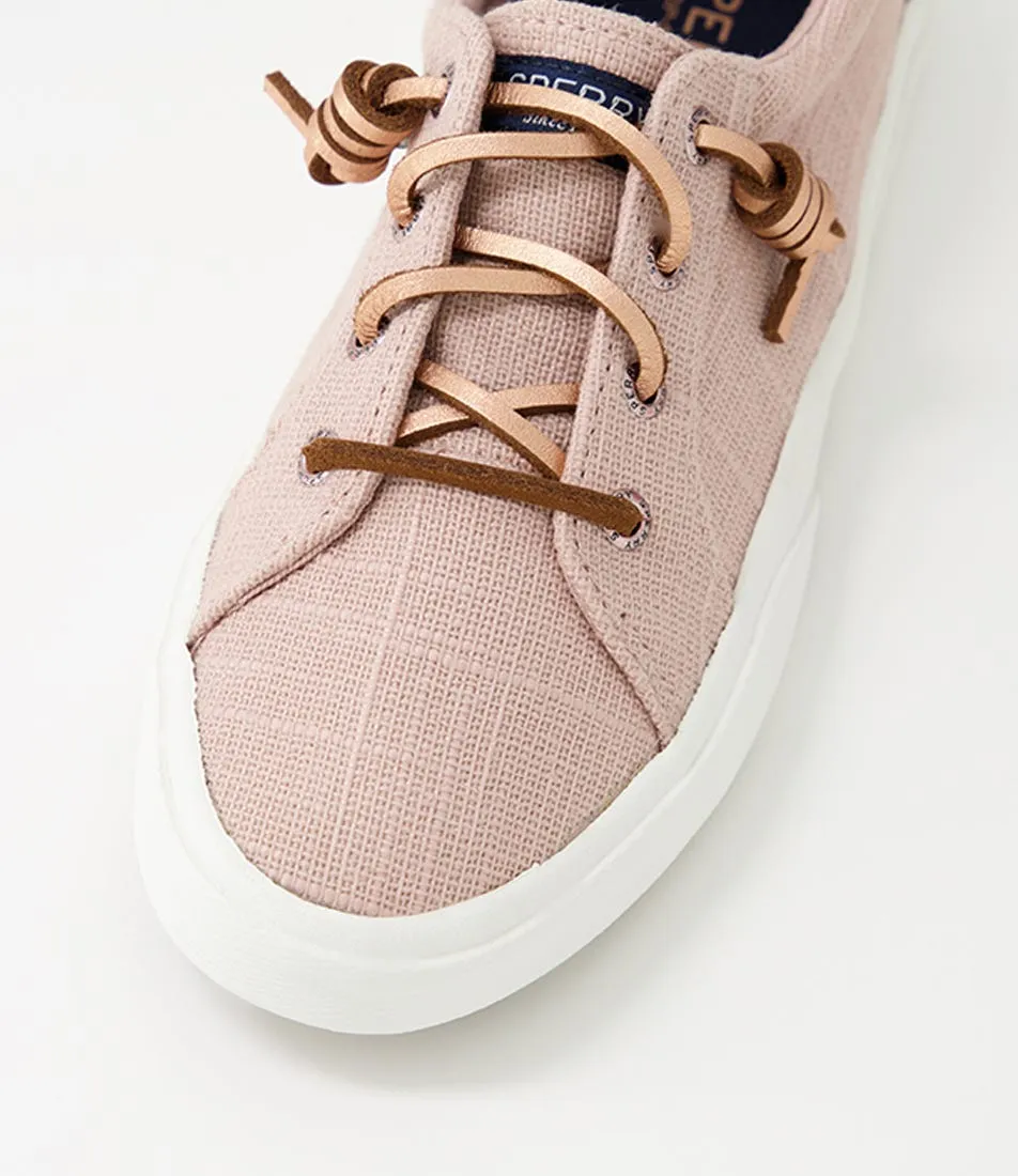 SPERRY Pier Wave Ltt Shimmer Rose Canvas Sneakers