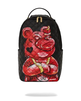 Sprayground Quilt Hand Painted Diablo Bear Backpack