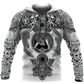 Stylish Hoodie For Men With Beautiful Pattern / Sweatshirt Of Viking Tattoo 3D Printed