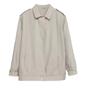 Sundazed (Germany) Canvas Weave Slot Seam Blouson Jacket Plaster : L