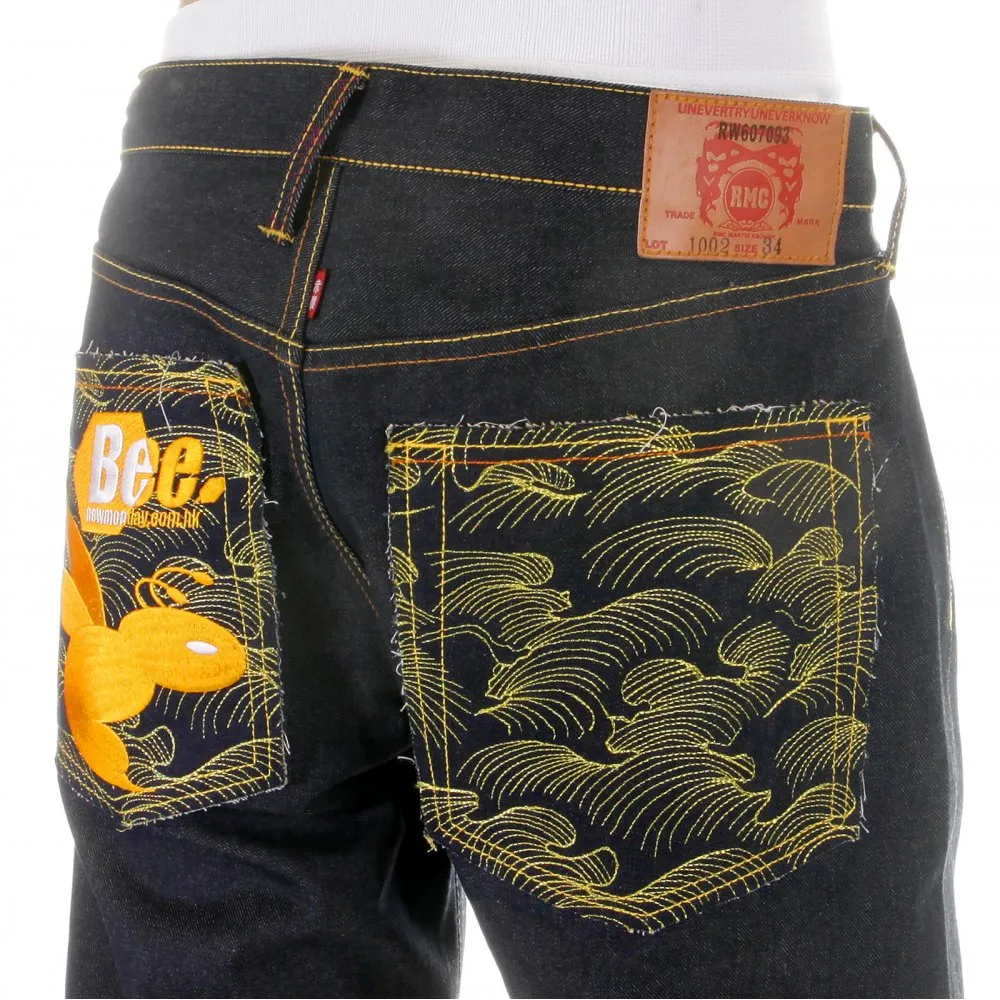 Super Exclusive Design Vintage cut Dark Indigo Raw Denim Jeans