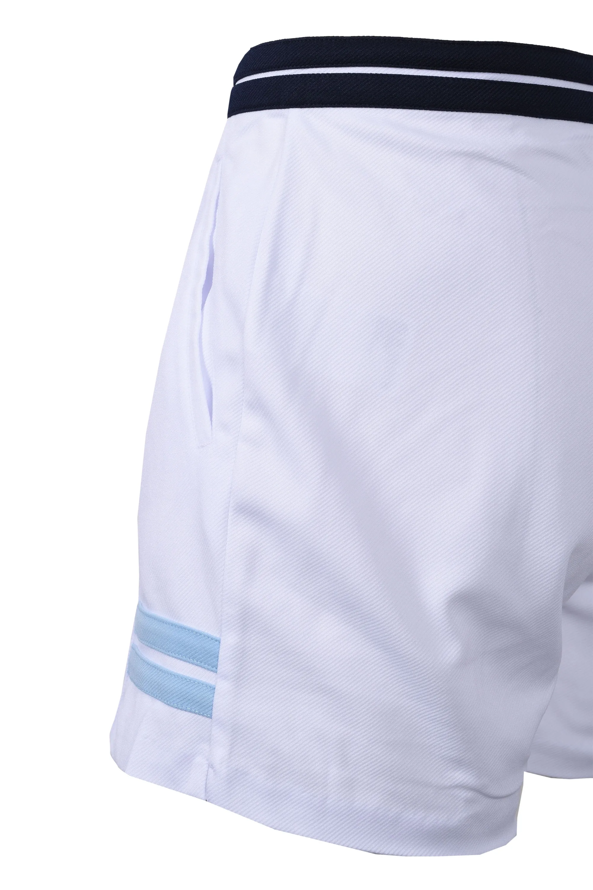 Supermac Tennis Shorts White/Clear Sky