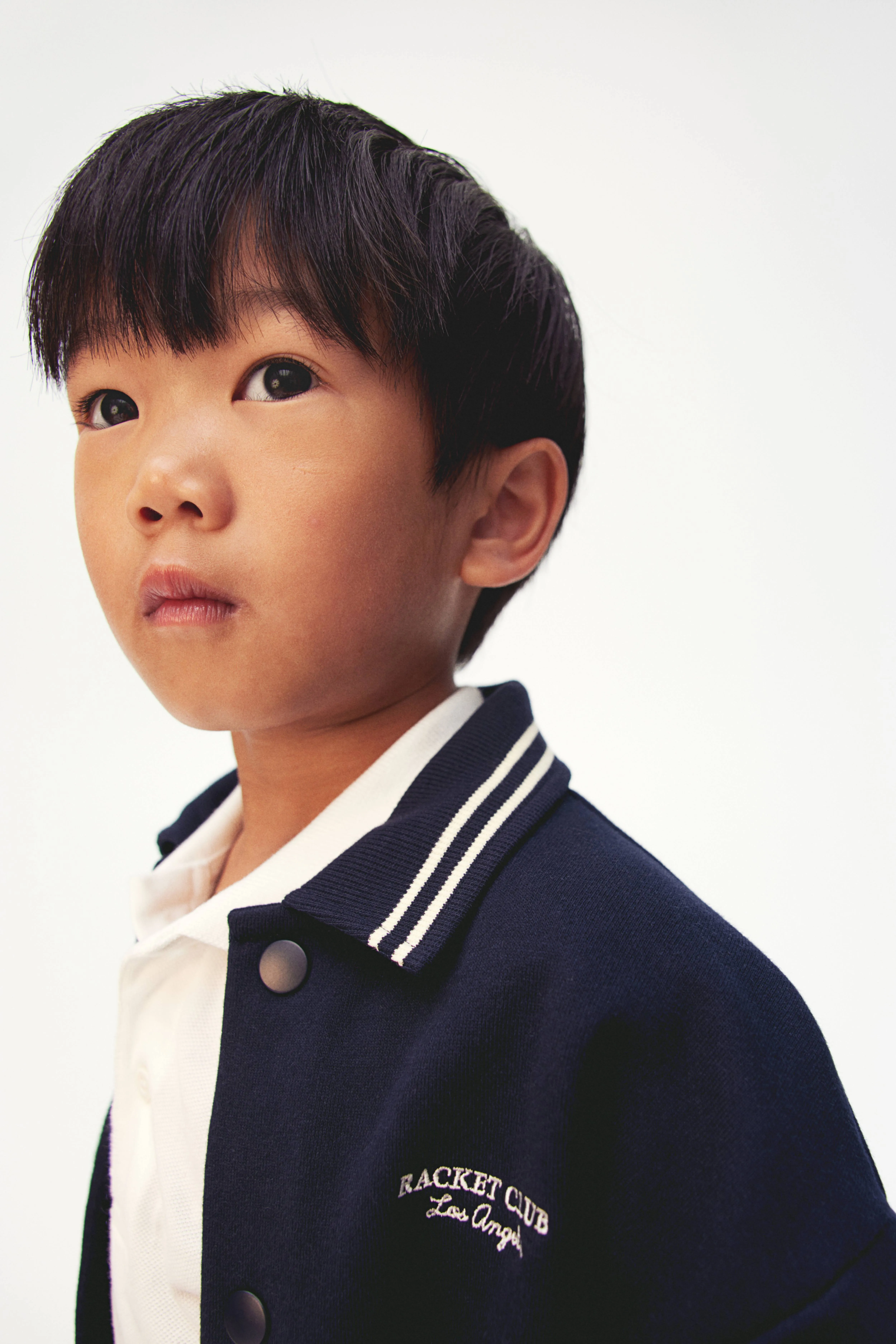 Sweatshirt baseball jacket - Round neck - Long sleeve - Navy blue - Kids | H&M GB