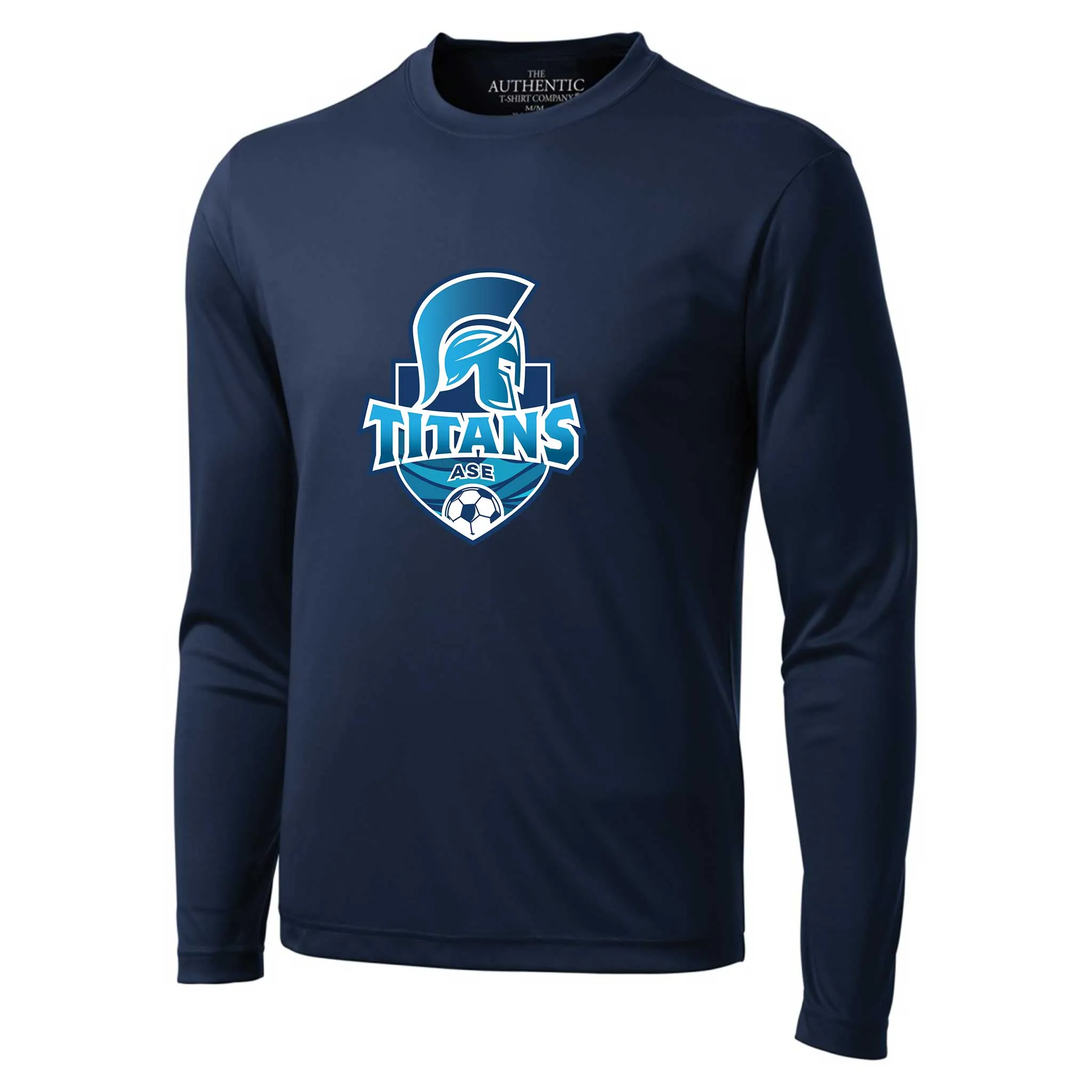 T-shirt polyester manches longues Titans de l'Association de Soccer Escoumins