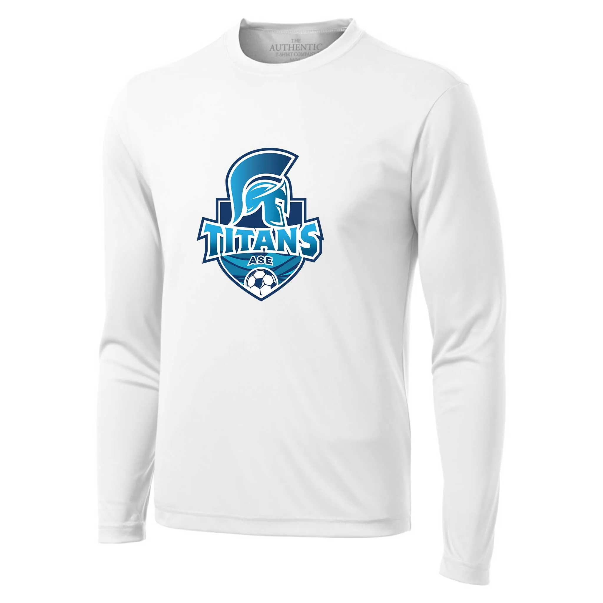 T-shirt polyester manches longues Titans de l'Association de Soccer Escoumins