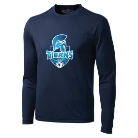 T-shirt polyester manches longues Titans de l'Association de Soccer Escoumins