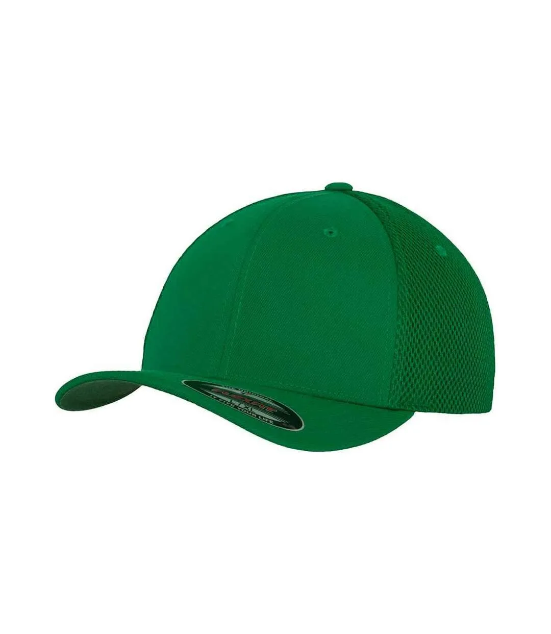 Tactel mesh panel baseball cap green Flexfit