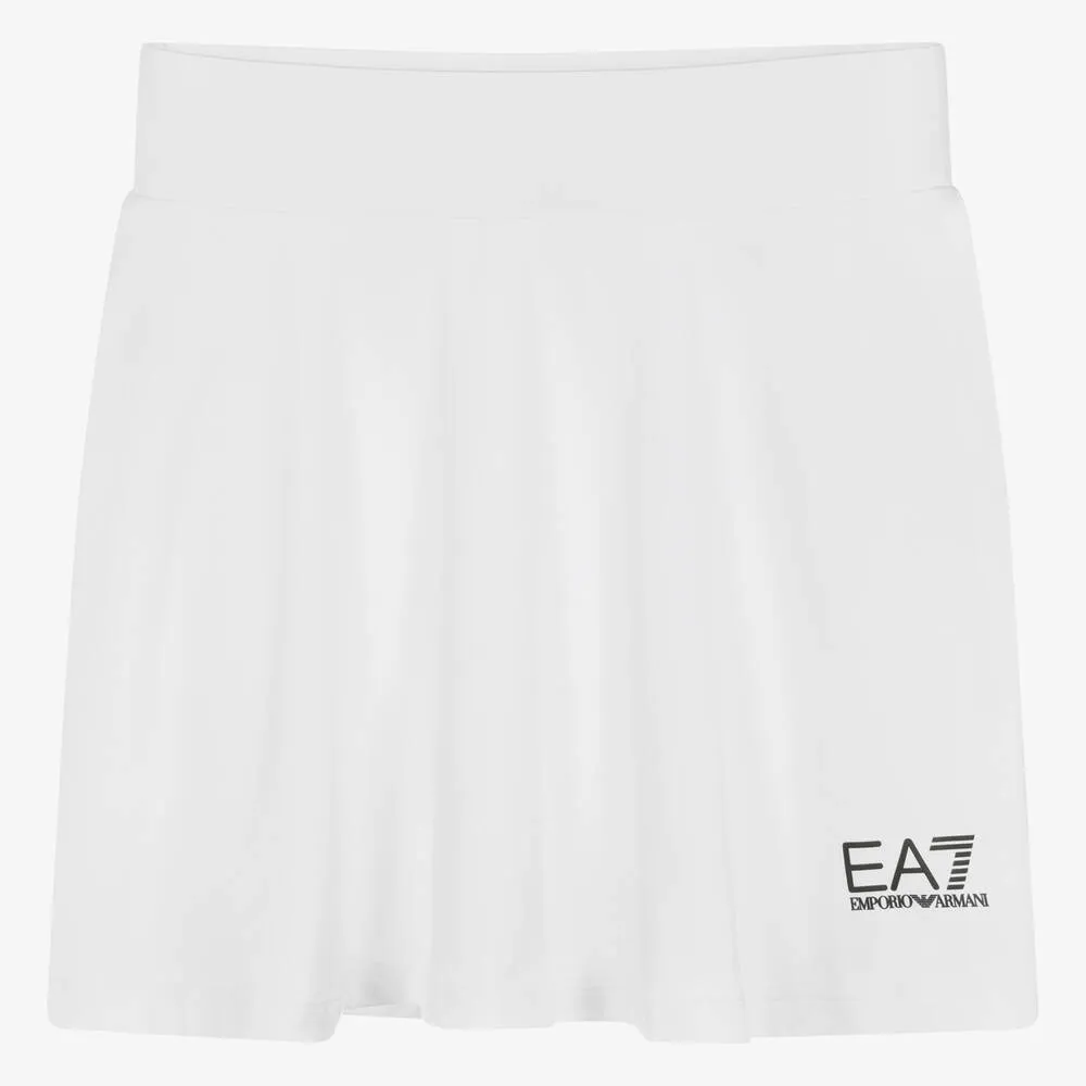 Teen Girls White Ventus7 Tennis Skirt & Shorts Set