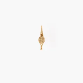 Tennis Racquet Charm (Vintage Gold)