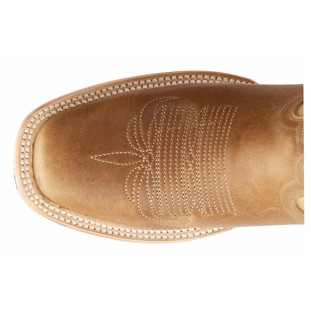 The Classic Embroidered Square Toe Cowboy Boots