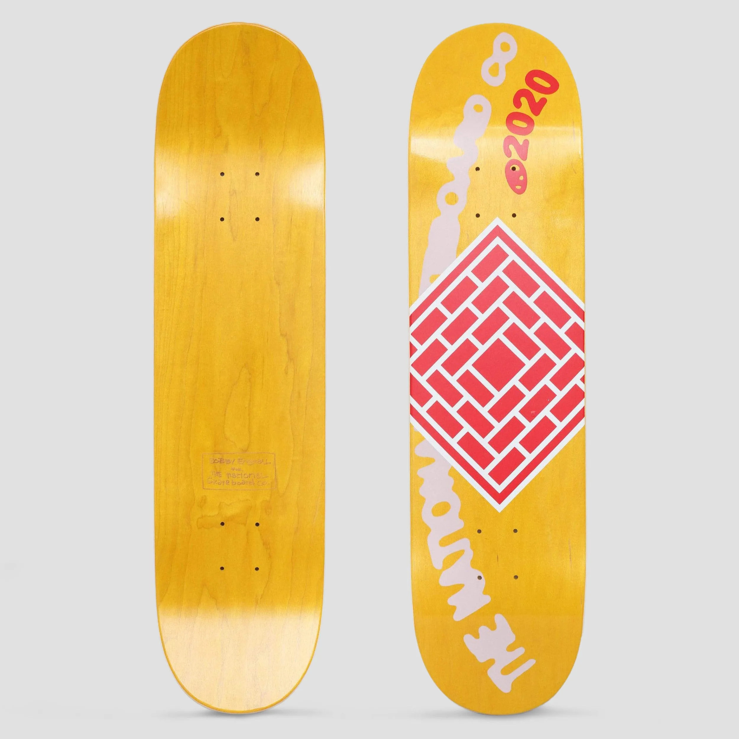 The National 8 Logo Whirl Skateboard Deck