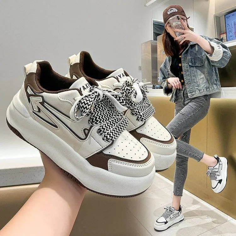 Thick rounded sole Breathable Women's Sneakers