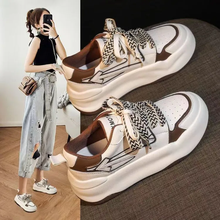 Thick rounded sole Breathable Women's Sneakers