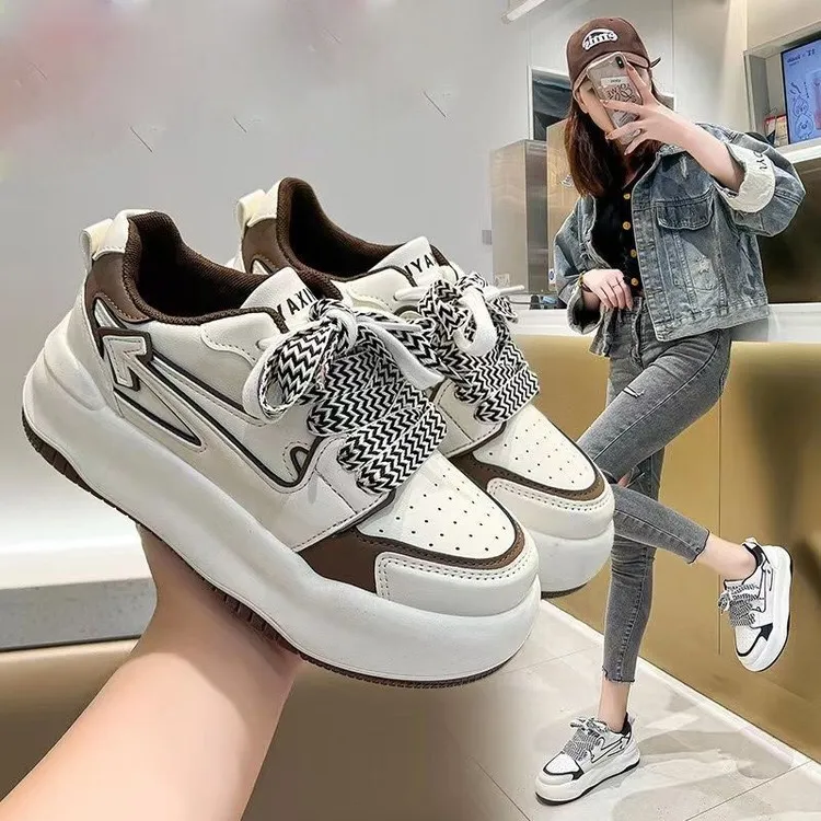 Thick rounded sole Breathable Women's Sneakers