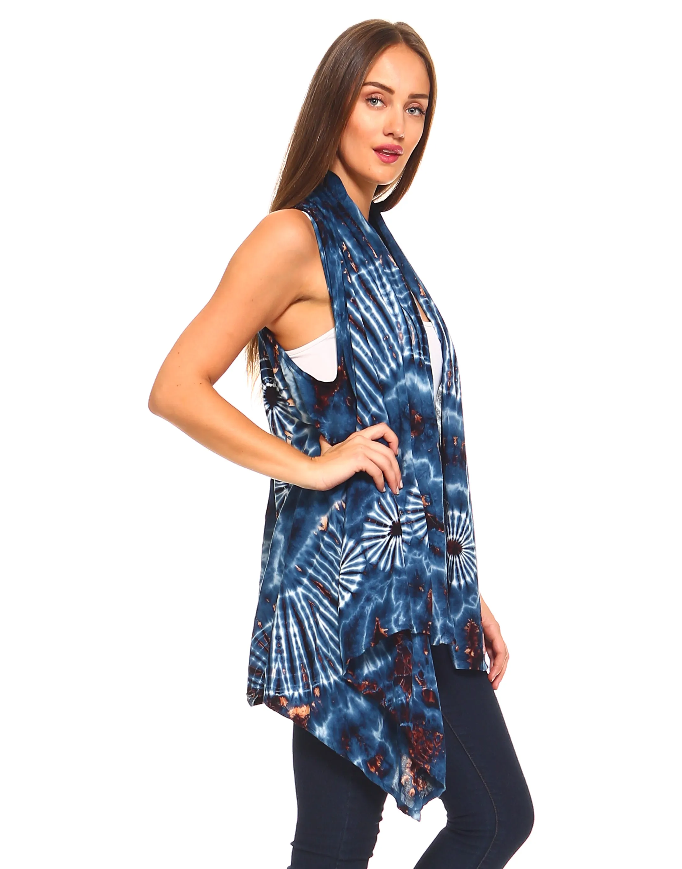 Tie Dye Rayon Vest