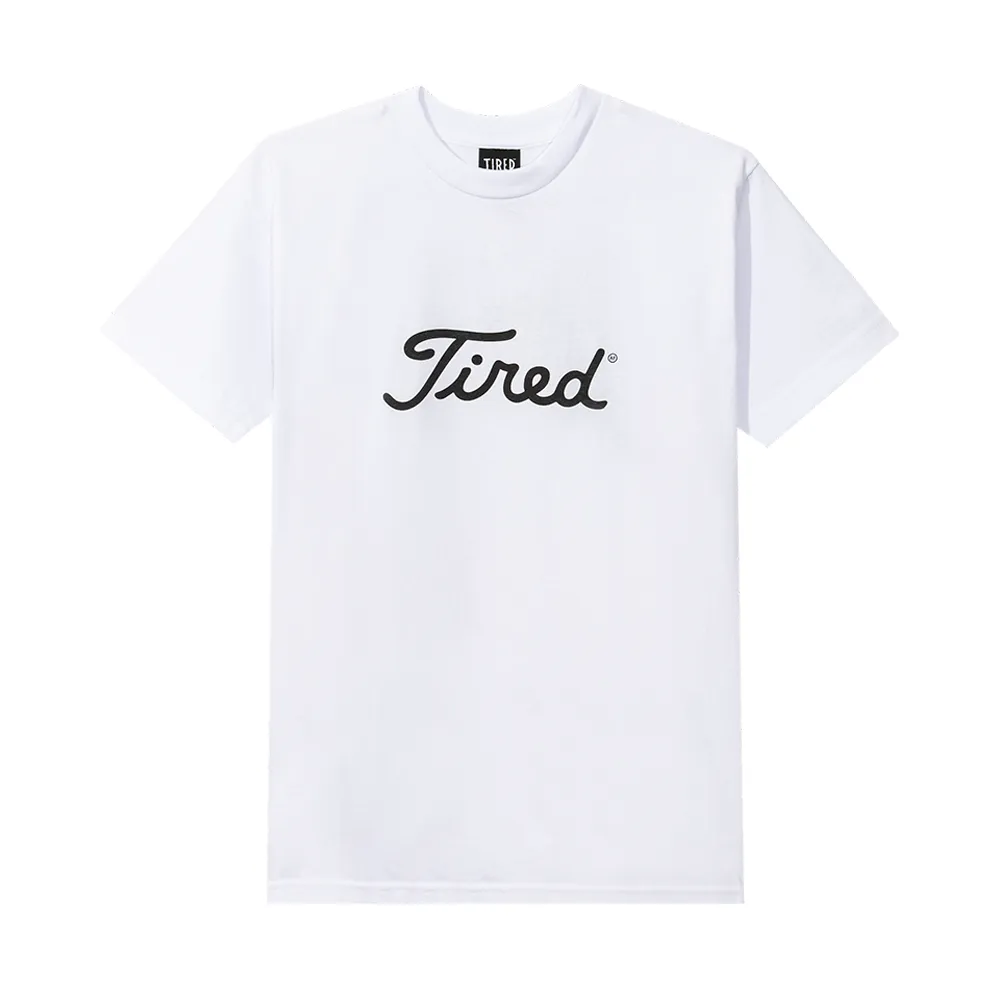 TIRED GOLF SS TEE // WHITE