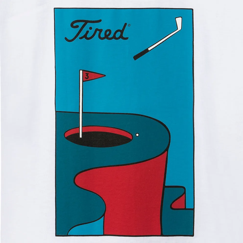 TIRED GOLF SS TEE // WHITE