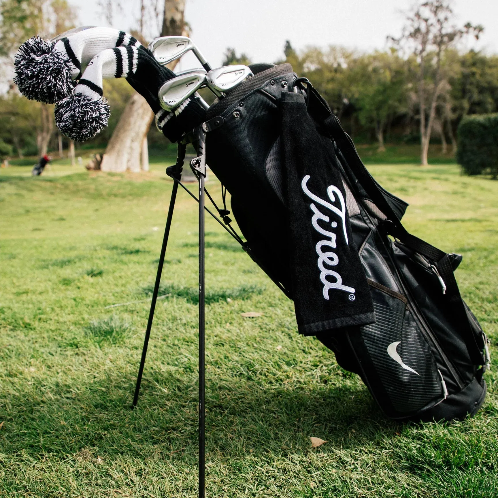 TIRED GOLF TOWEL // BLACK