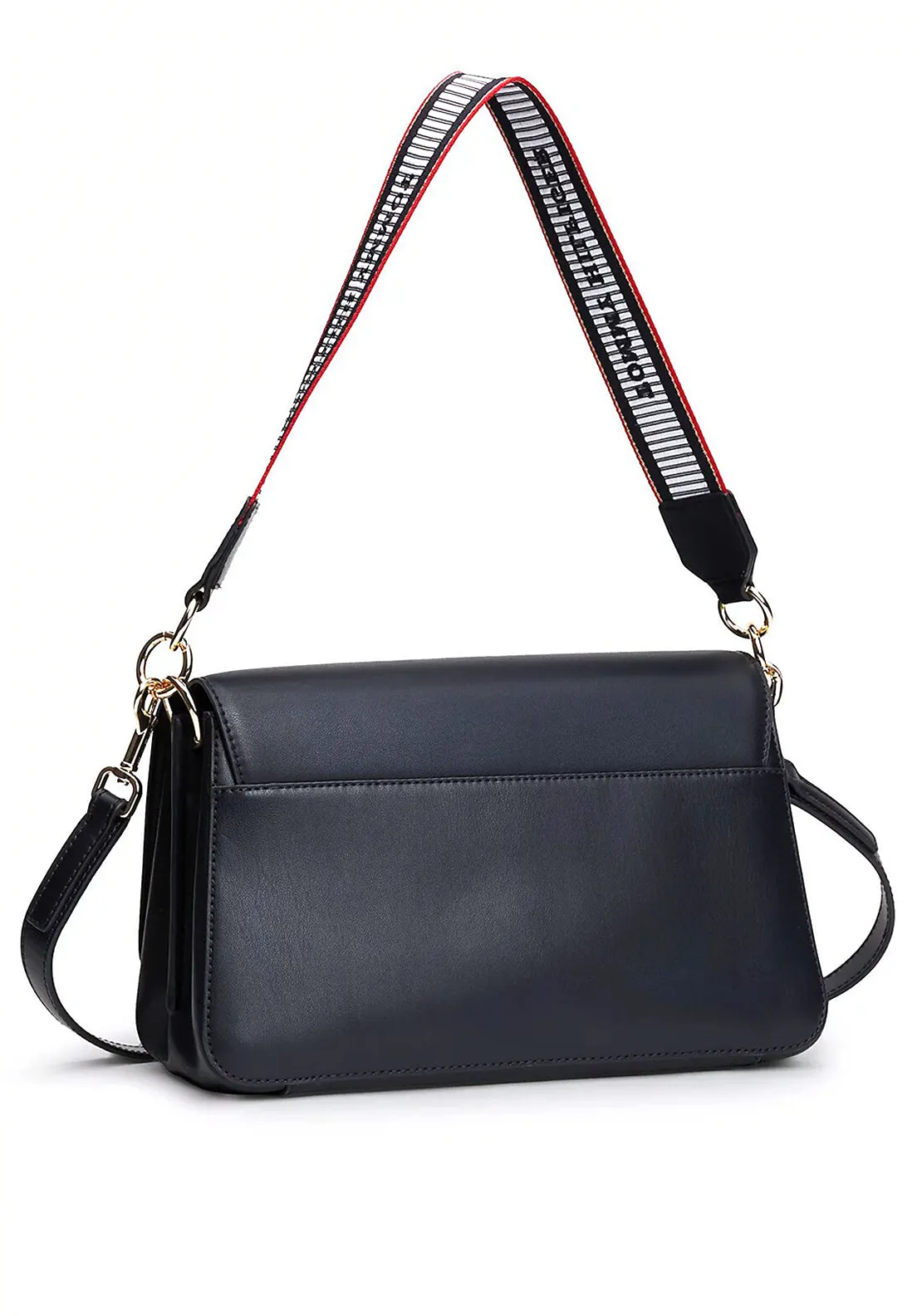 Tommy Hilfiger Logo Canvas Strap Crossbody Bag, Space Blue