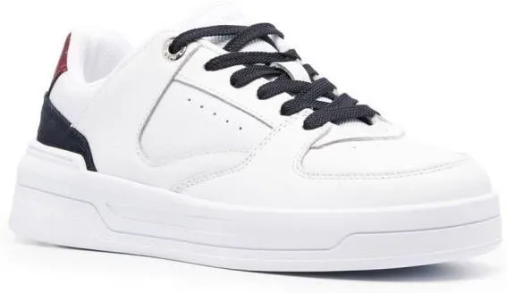 Tommy Hilfiger monogram low-top leather sneakers White