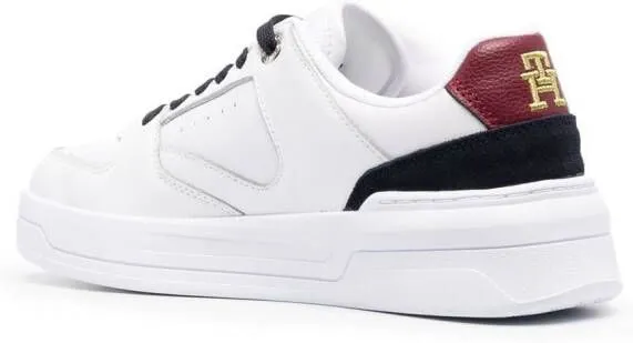 Tommy Hilfiger monogram low-top leather sneakers White