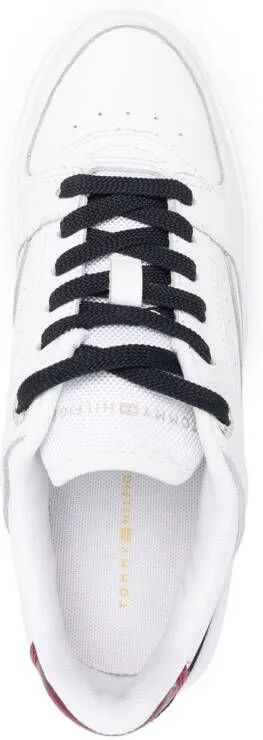 Tommy Hilfiger monogram low-top leather sneakers White