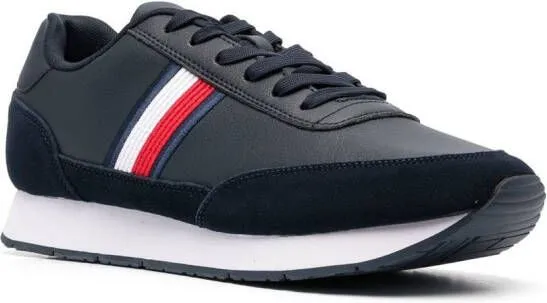 Tommy Hilfiger stripe-detail low-top sneakers Blue