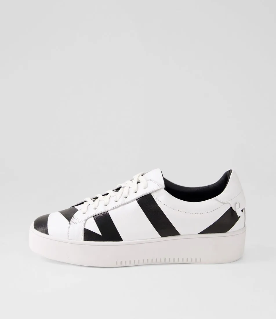 TOP END Lenny White Black Multi Sneakers