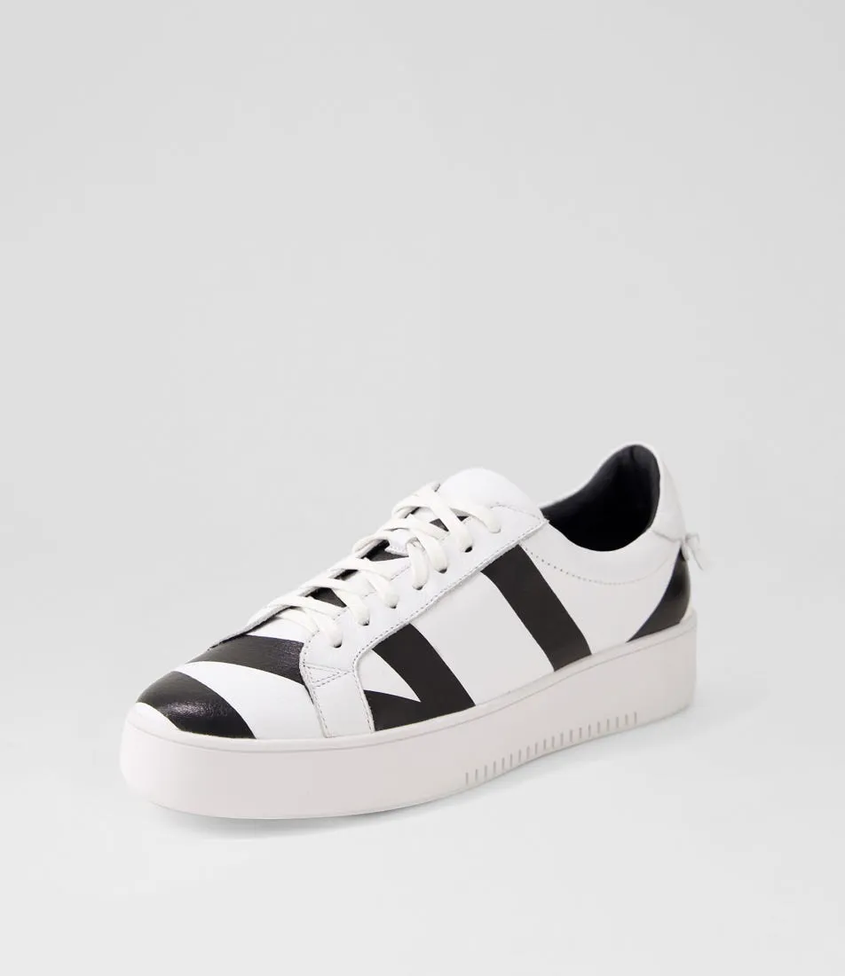 TOP END Lenny White Black Multi Sneakers