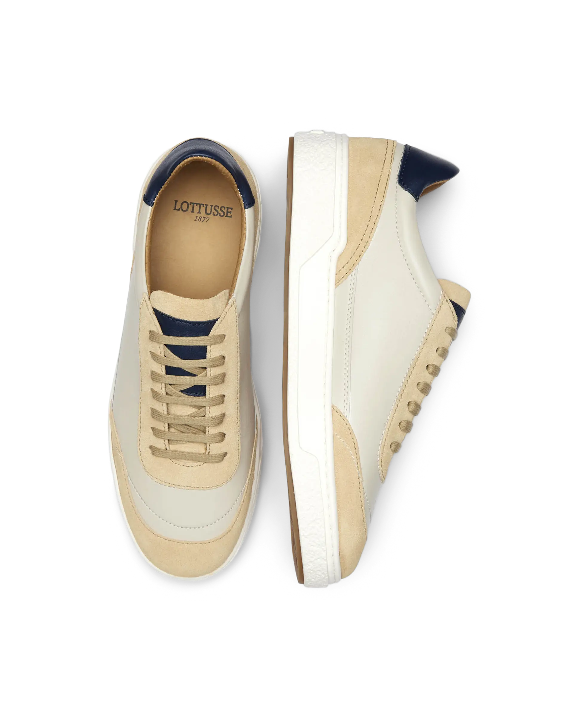 Torino Torino Beige Lace-Up Sneakers