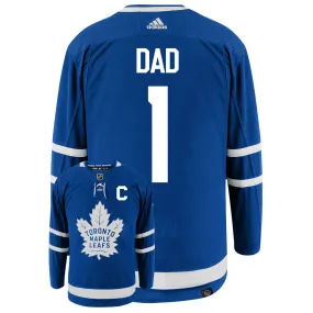 Toronto Maple Leafs Dad Number One Adidas Primegreen Authentic NHL Hockey Jersey     