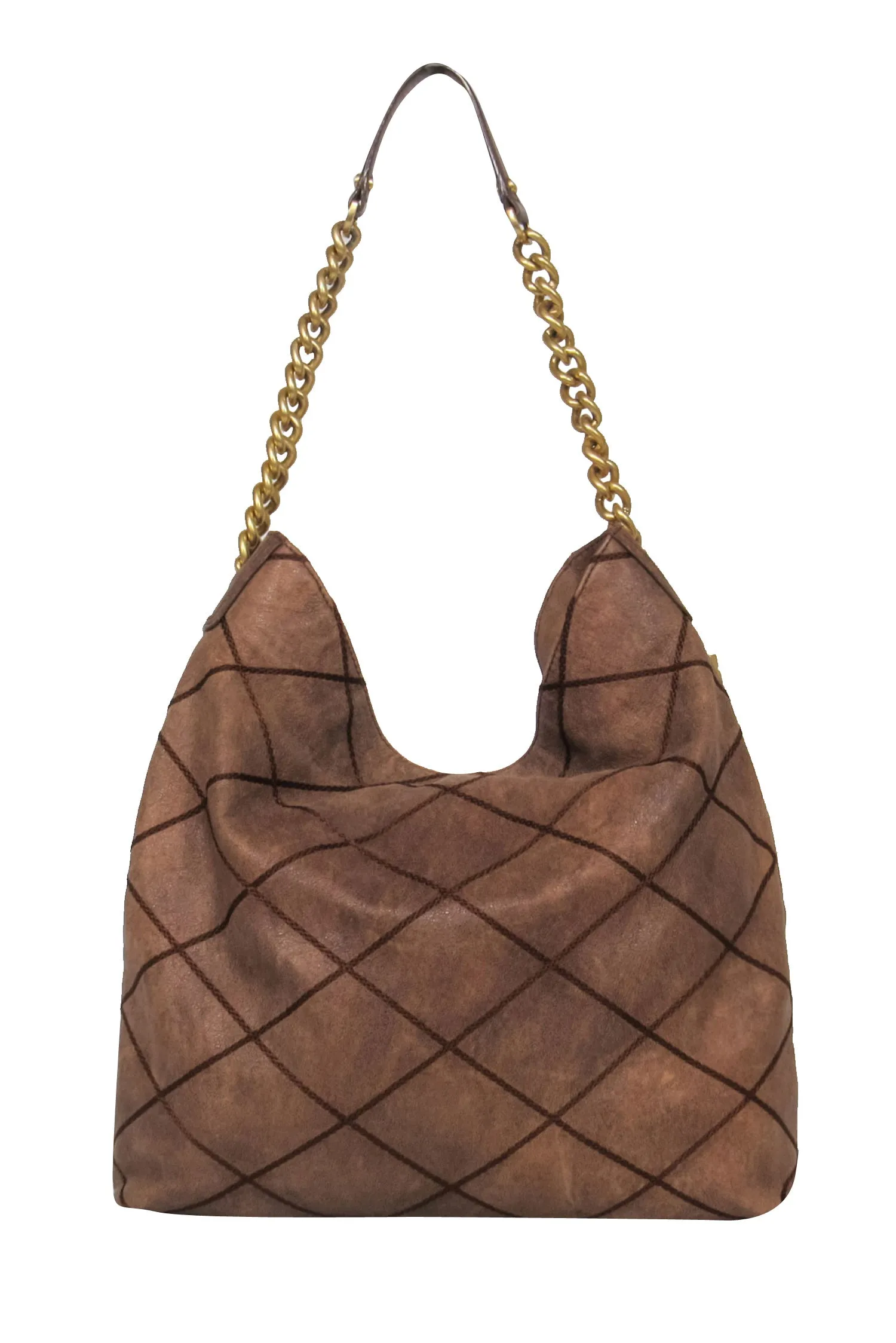 Tory Burch - Brown Quilted Shoulder Bag