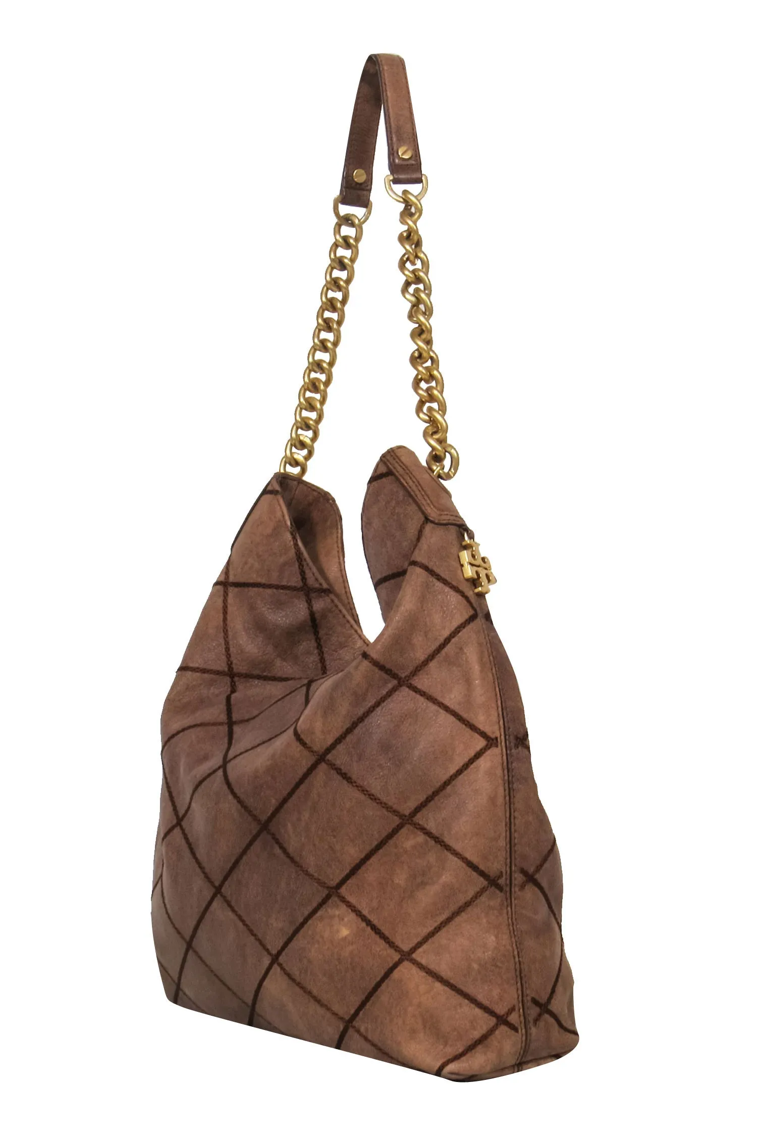 Tory Burch - Brown Quilted Shoulder Bag