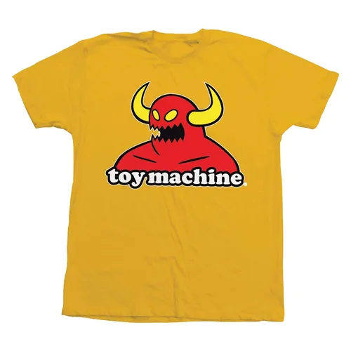 Toy Machine Skateboard T-Shirt Youth Monster Gold