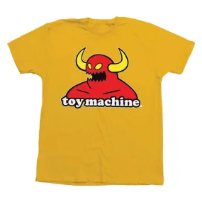 Toy Machine Skateboard T-Shirt Youth Monster Gold