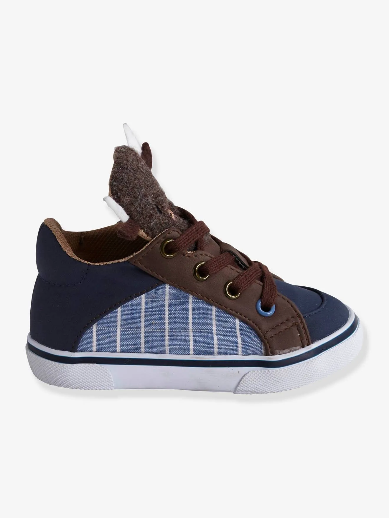 Trainers with Buffalo-Shaped Tongue for Boys - blue