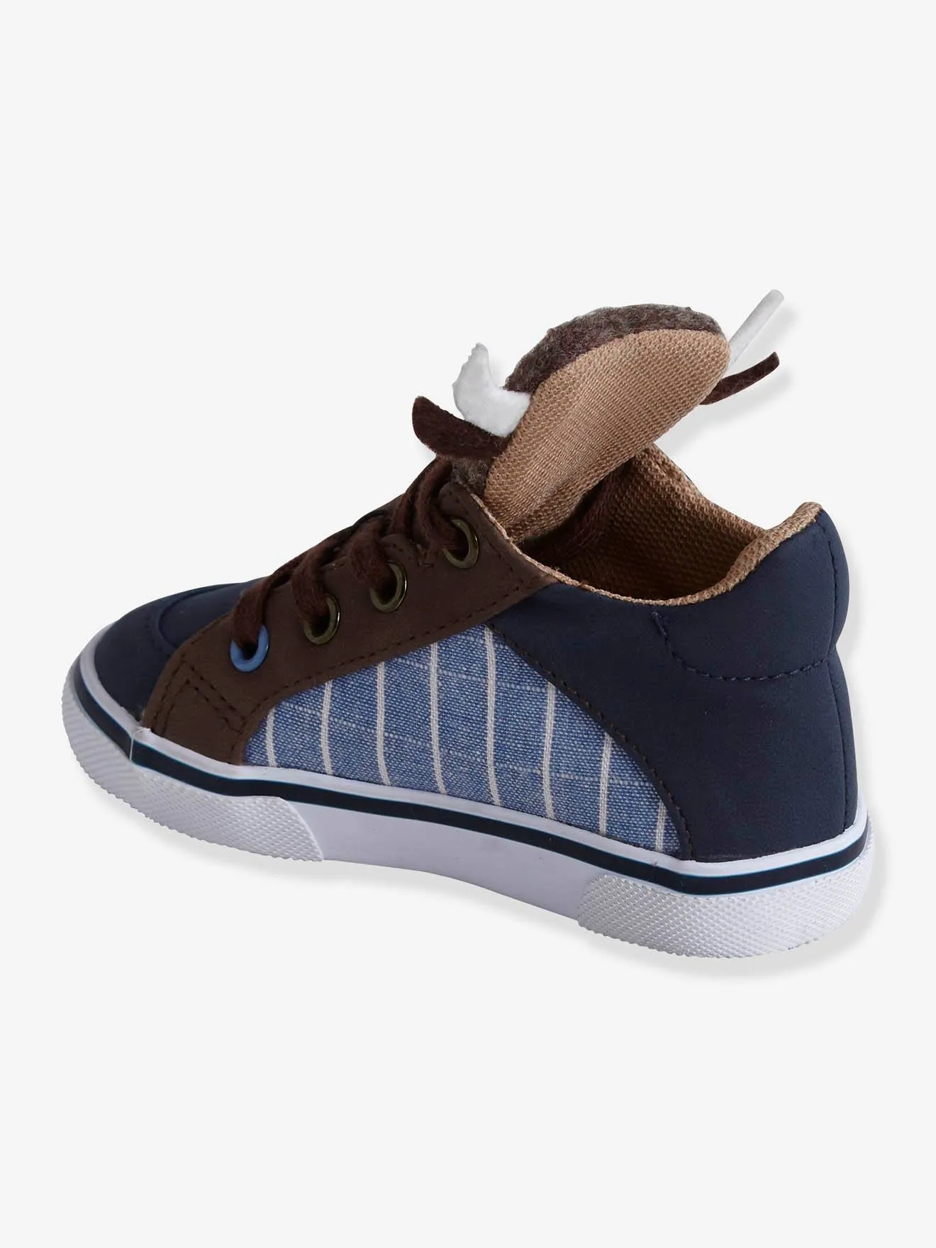 Trainers with Buffalo-Shaped Tongue for Boys - blue