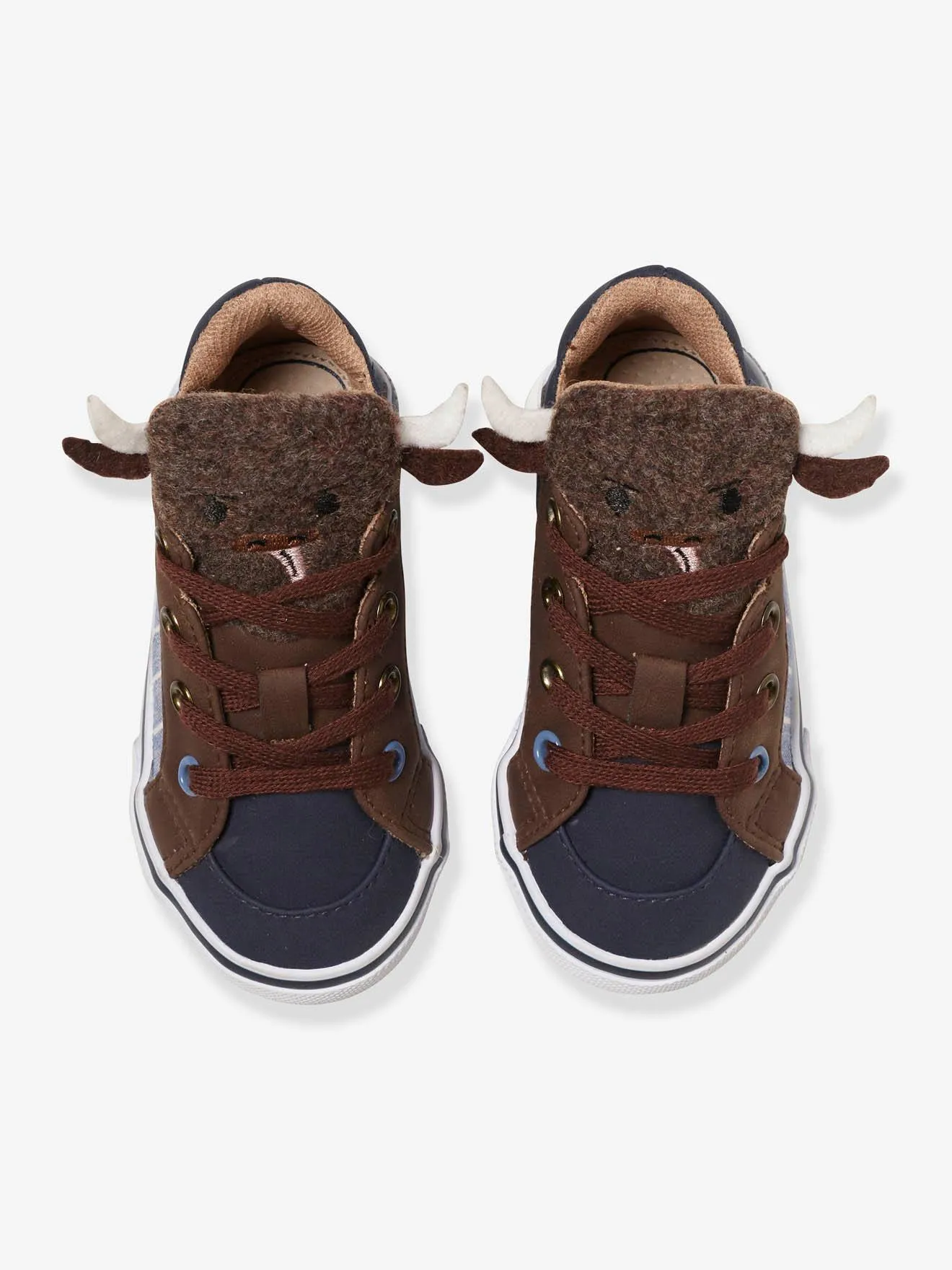 Trainers with Buffalo-Shaped Tongue for Boys - blue