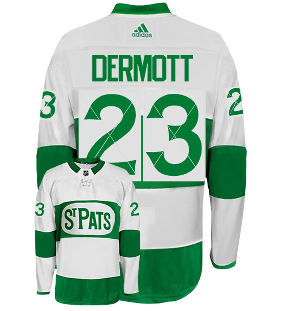 Travis Dermott Toronto Maple Leafs St. Pats Adidas Authentic NHL Hockey Jersey     