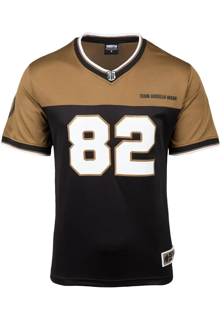 Trenton Football Jersey - Black/Gold - 3XL Gorilla Wear