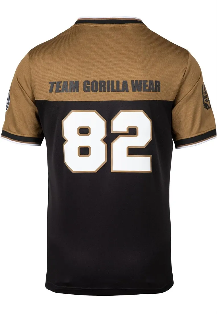 Trenton Football Jersey - Black/Gold - 3XL Gorilla Wear