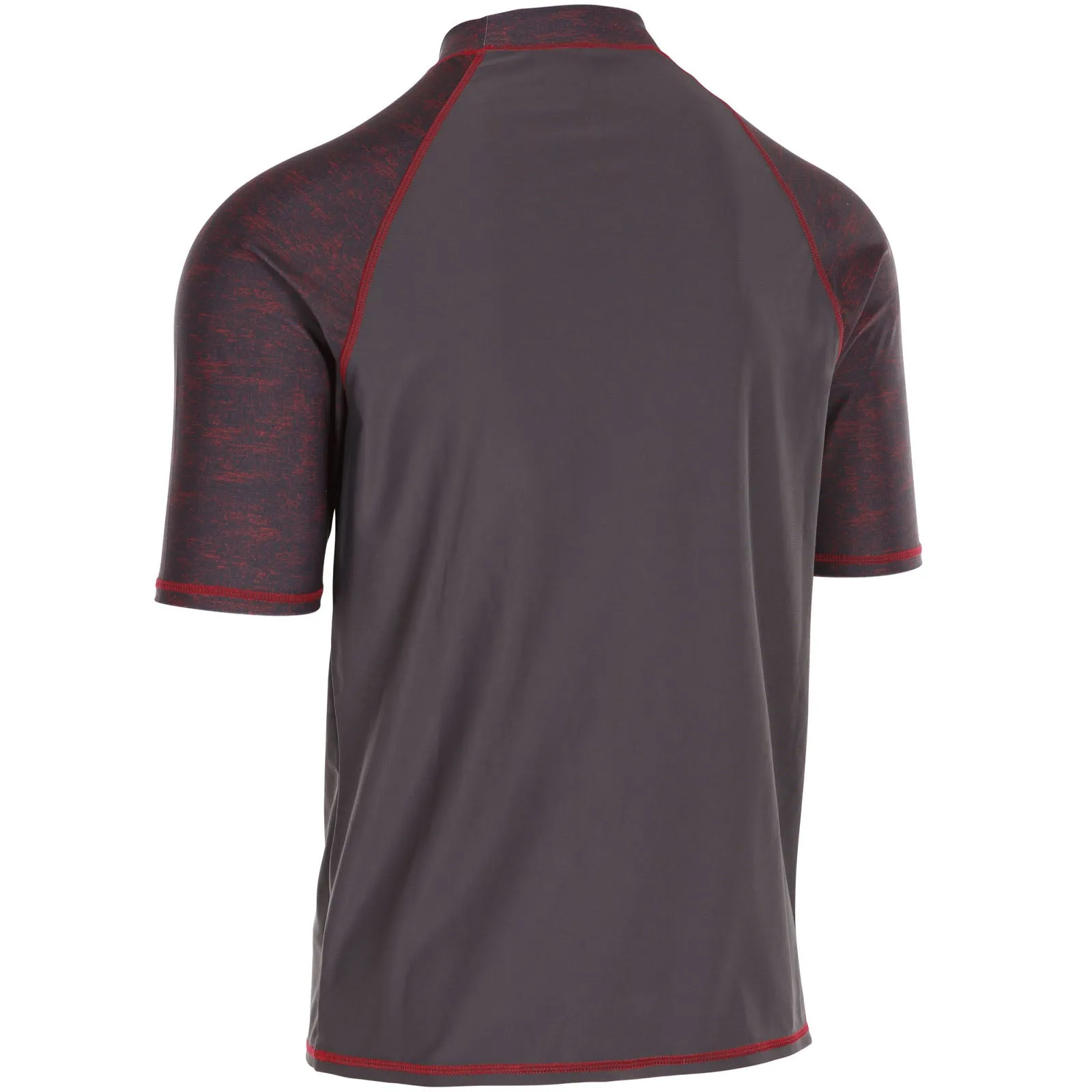 Trespass Mens Theo Short Sleeve UV Protect Rash Vest - Dark Grey